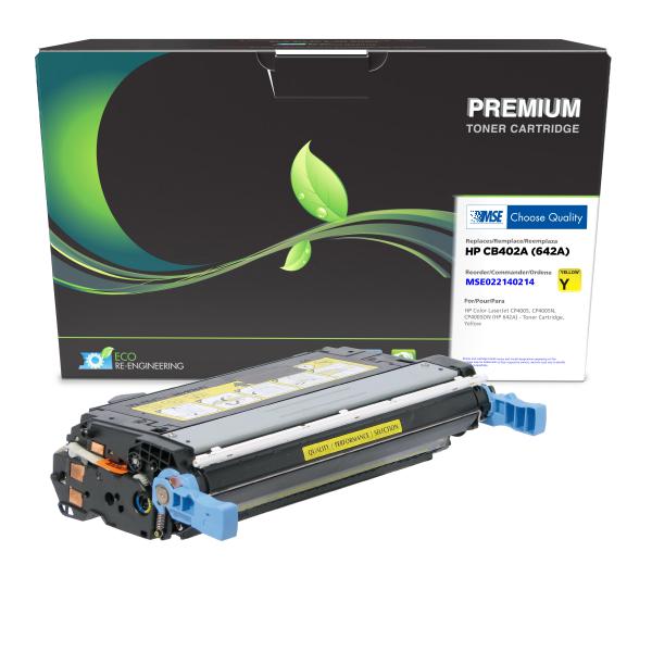 MSE REMANUFACTURED HP YELLOW TONER CARTRIDGE  - CB402A