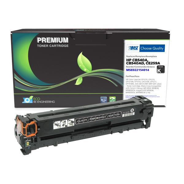 MSE REMANUFACTURED HP BLACK TONER CARTRIDGE  - CB540A