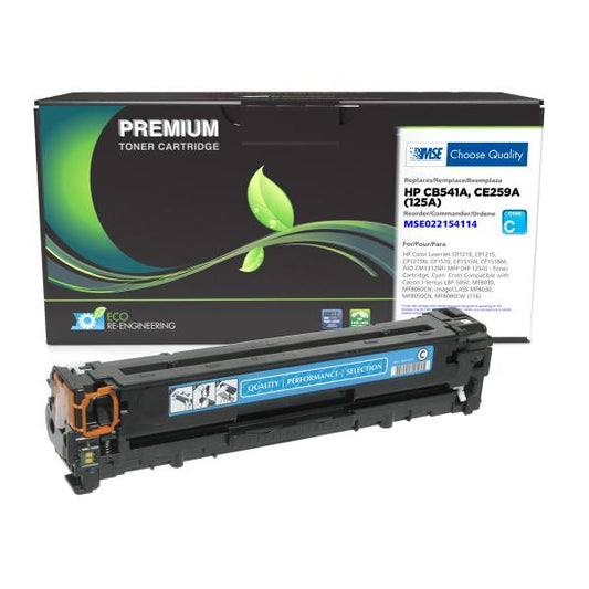 MSE REMANUFACTURED HP CYAN TONER CARTRIDGE  - CB541A