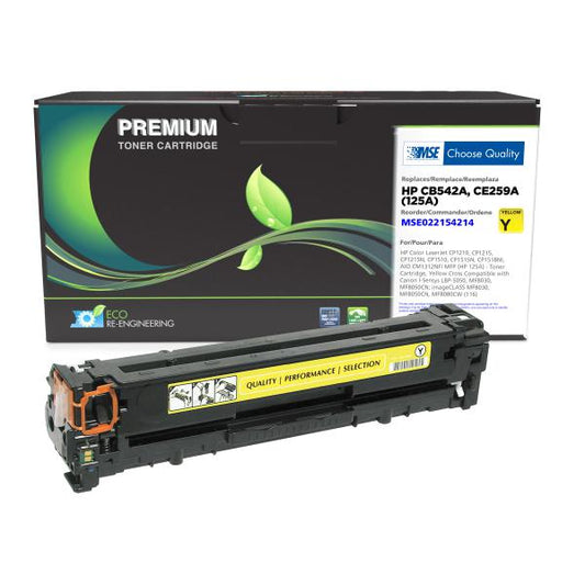 MSE REMANUFACTURED HP YELLOW TONER CARTRIDGE  - CB542A