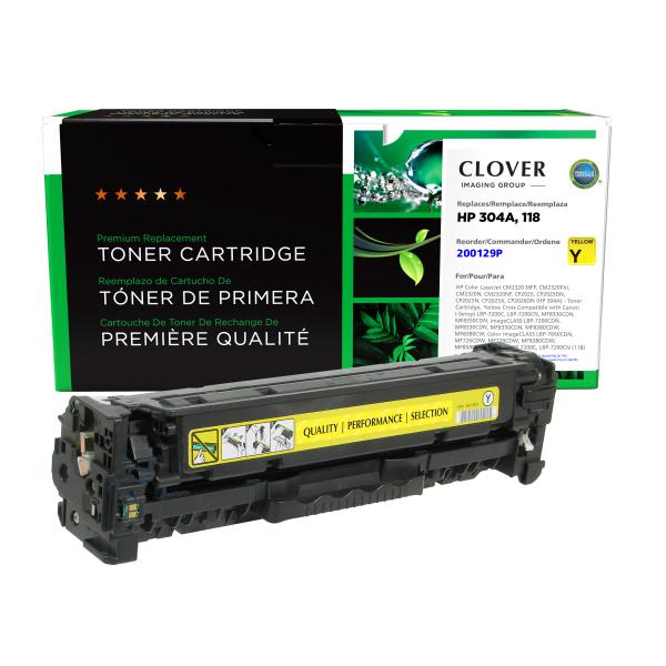 REMANUFACTURED HP YELLOW TONER CARTRIDGE  - CC532A