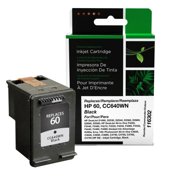 REMANUFACTURED HP BLACK INK CARTRIDGE  - CC640WN