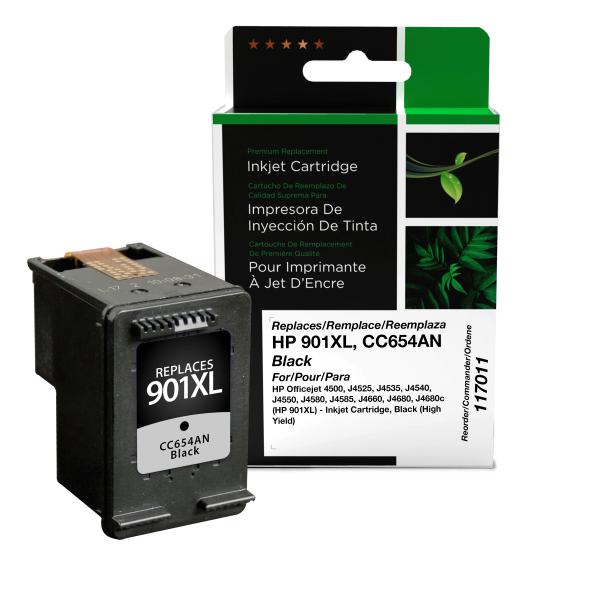 REMANUFACTURED HP HIGH YIELD BLACK INK CARTRIDGE  - CC654AN