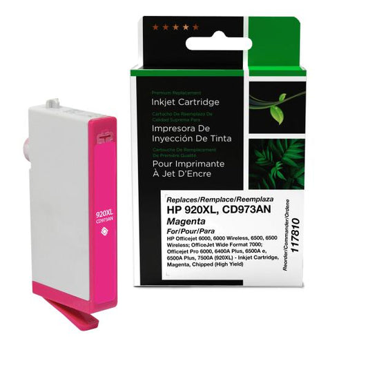 REMANUFACTURED HP HIGH YIELD MAGENTA INK CARTRIDGE  - CD973AN