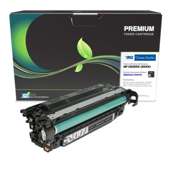 MSE REMANUFACTURED HP HIGH YIELD BLACK TONER CARTRIDGE  - CE250X