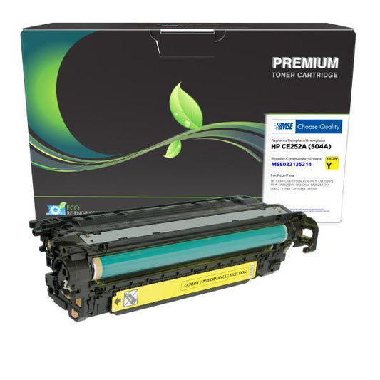 MSE REMANUFACTURED HP YELLOW TONER CARTRIDGE  - CE252A