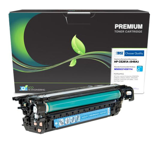 MSE REMANUFACTURED HP CYAN TONER CARTRIDGE  - CE261A