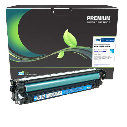 MSE REMANUFACTURED HP CYAN TONER CARTRIDGE  - CE271A