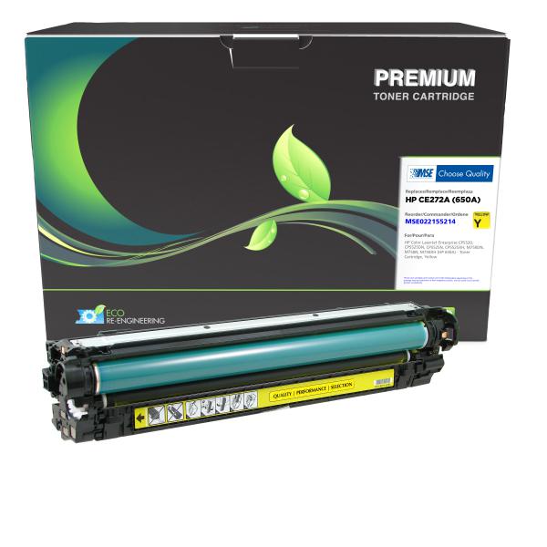 MSE REMANUFACTURED HP YELLOW TONER CARTRIDGE  - CE272A