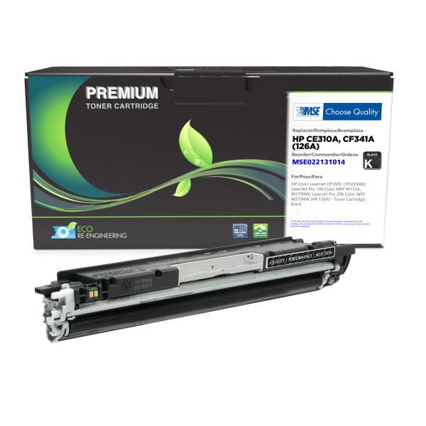 MSE REMANUFACTURED HP BLACK TONER CARTRIDGE  - CE310A