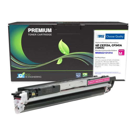 MSE REMANUFACTURED HP MAGENTA TONER CARTRIDGE  - CE313A