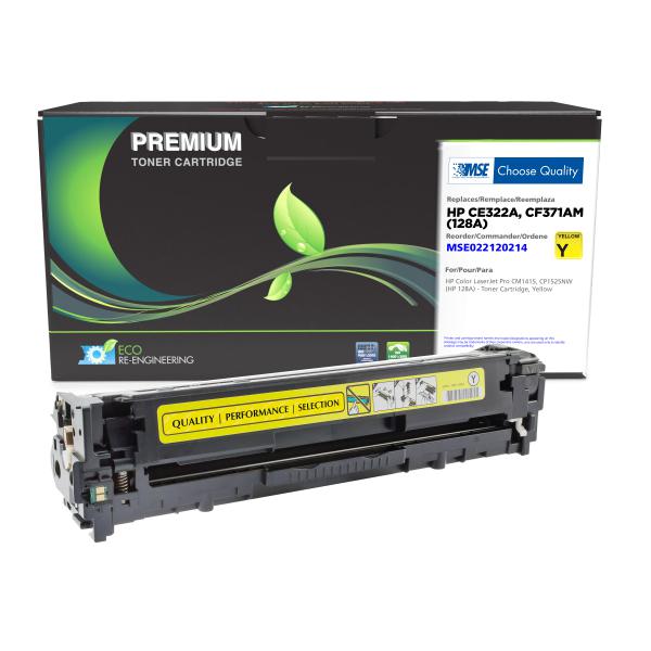 MSE REMANUFACTURED HP YELLOW TONER CARTRIDGE  - CE322A