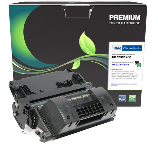 MSE REMANUFACTURED HP EXTENDED YIELD BLACK TONER CARTRIDGE  - CE390X(J)