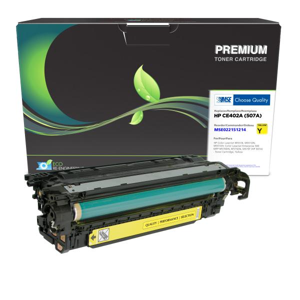 MSE REMANUFACTURED HP YELLOW TONER CARTRIDGE  - CE402A