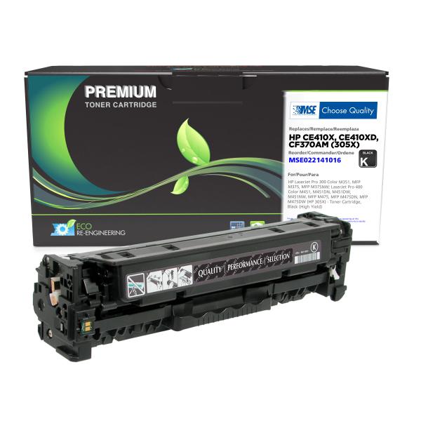 MSE REMANUFACTURED HP HIGH YIELD BLACK TONER CARTRIDGE  - CE410X