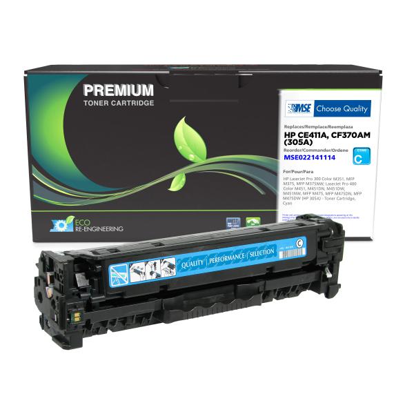 MSE REMANUFACTURED HP CYAN TONER CARTRIDGE  - CE411A