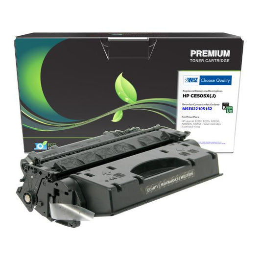 MSE REMANUFACTURED HP EXTENDED YIELD TONER CARTRIDGE  - CE505X(J)