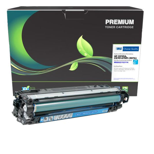 MSE REMANUFACTURED HP CYAN TONER CARTRIDGE  - CE741A