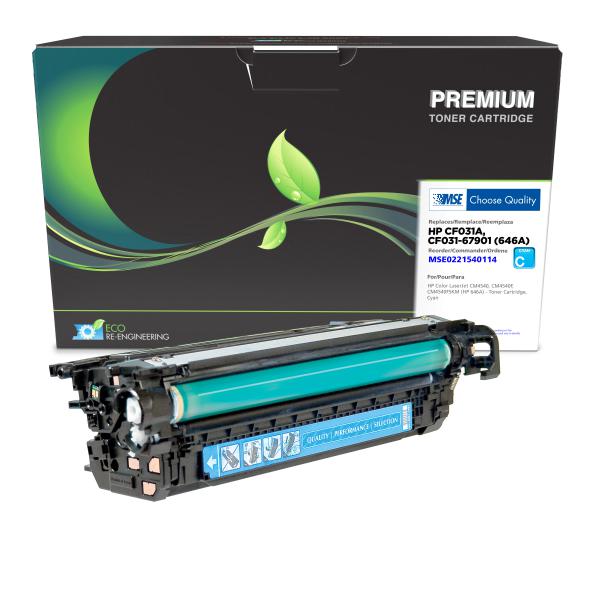 MSE REMANUFACTURED HP CYAN TONER CARTRIDGE  - CF031A