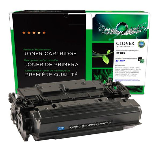 REMANUFACTURED HP EXTENDED YIELD TONER CARTRIDGE  - CF287X(J), W9017MC