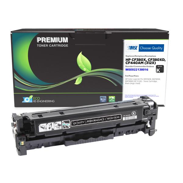 REMANUFACTURED HP HIGH YIELD BLACK TONER CARTRIDGE  - CF380X