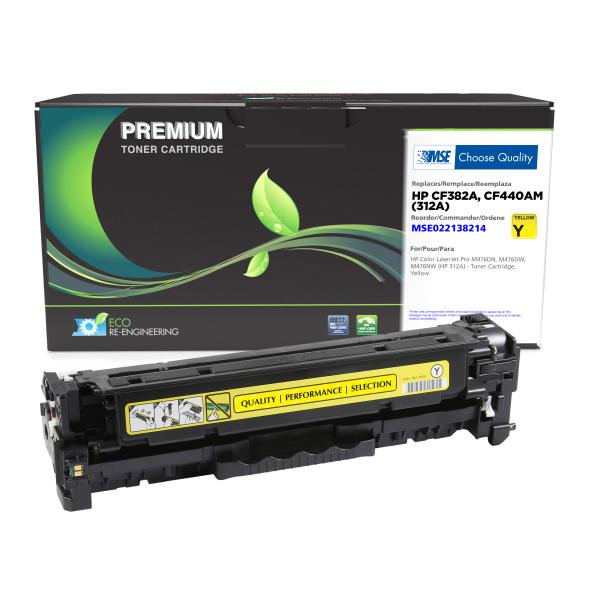 REMANUFACTURED HP YELLOW TONER CARTRIDGE  - CF382A