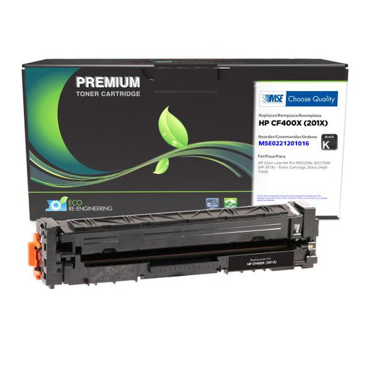 MSE REMANUFACTURED HP HIGH YIELD BLACK TONER CARTRIDGE  - CF400X