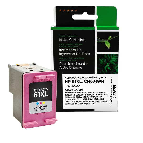 REMANUFACTURED HP HIGH YIELD TRI-COLOR INK CARTRIDGE  - CH564WN