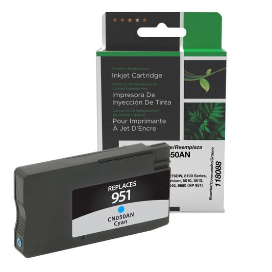 REMANUFACTURED HP CYAN INK CARTRIDGE  - CN050AN