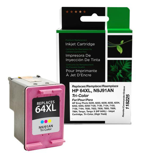 REMANUFACTURED HP HIGH YIELD TRI-COLOR INK CARTRIDGE  - N9J91AN