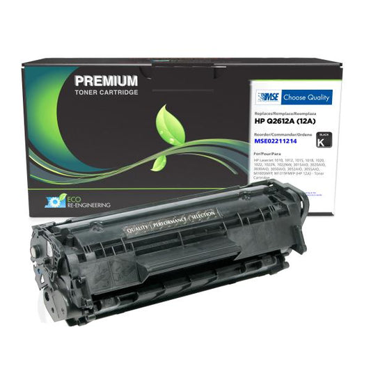 MSE REMANUFACTURED HP TONER CARTRIDGE  - Q2612A