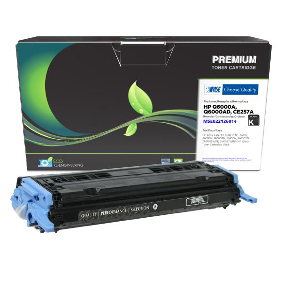 MSE REMANUFACTURED HP BLACK TONER CARTRIDGE  - Q6000A