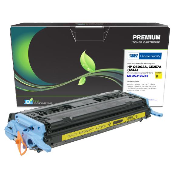 MSE REMANUFACTURED HP YELLOW TONER CARTRIDGE  - Q6002A