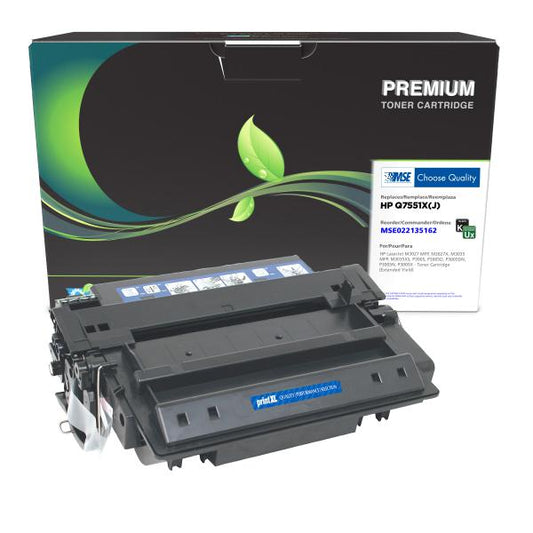 MSE REMANUFACTURED HP EXTENDED YIELD TONER CARTRIDGE  - Q7551X(J)