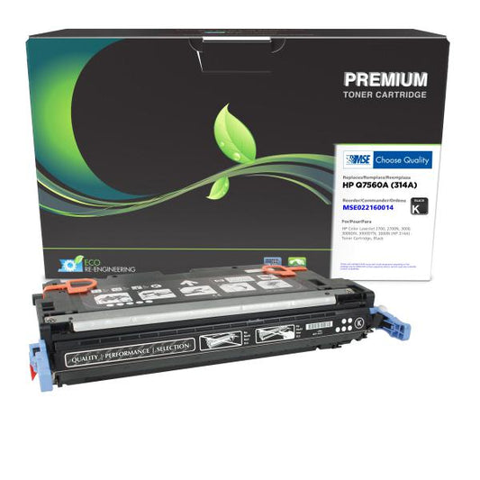 MSE REMANUFACTURED HP BLACK TONER CARTRIDGE  - Q7560A