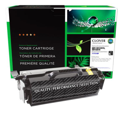 REMANUFACTURED IBM HIGH YIELD TONER CARTRIDGE FOR IBM 1832/1852/1872/1892 - 39V2513, 39V2514