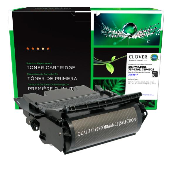 REMANUFACTURED IBM HIGH YIELD TONER CARTRIDGE FOR IBM 1332/1352/1372 - 75P4301, 75P4303, 75P4302