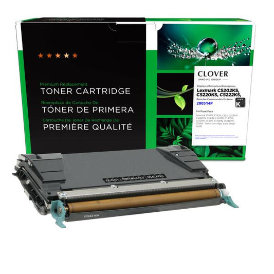 REMANUFACTURED LEXMARK HIGH YIELD CYAN TONER CARTRIDGE  - C5202CS, C5220CS, C5222CS, C5242CH