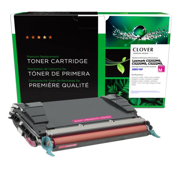 REMANUFACTURED LEXMARK HIGH YIELD BLACK TONER CARTRIDGE  - C5202KS, C5220KS, C5222KS, C5242KH