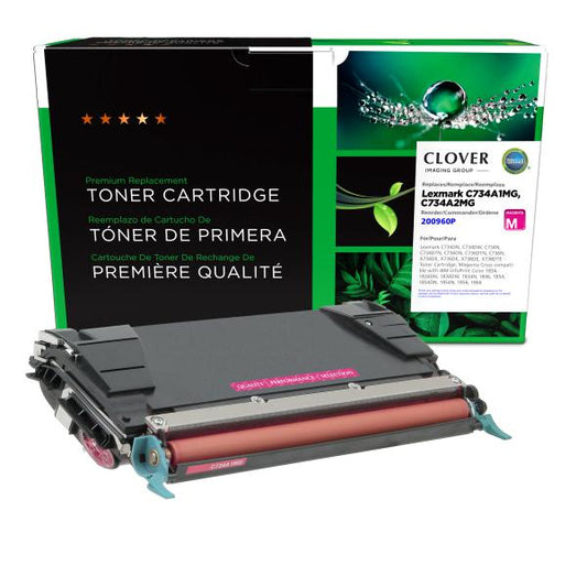 MSE REMANUFACTURED LEXMARK MAGENTA TONER CARTRIDGE  - C734A1MG, C734A2MG