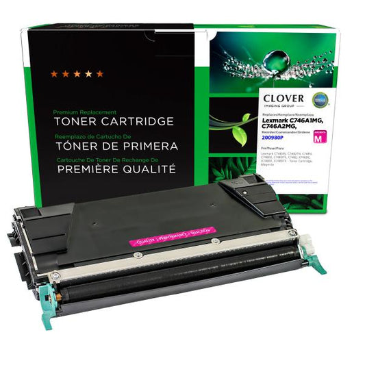 MSE REMANUFACTURED LEXMARK CYAN TONER CARTRIDGE  - C746A1CG, C746A2CG, X746A1CG, X746A2CG