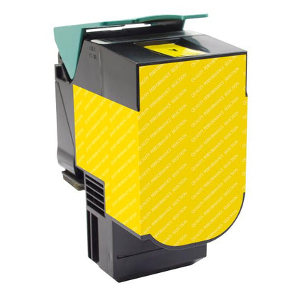 MSE REMANUFACTURED LEXMARK HIGH YIELD YELLOW TONER CARTRIDGE  - 70C0H40, 70C1HY0, 80C1HY0