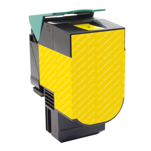 REMANUFACTURED LEXMARK EXTRA HIGH YIELD YELLOW TONER CARTRIDGE  - 70C0X40, 70C1XY0, 80C0X40, 80C1XY0