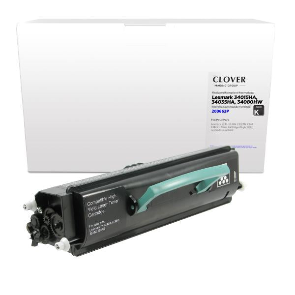 REMANUFACTURED LEXMARK HIGH YIELD TONER CARTRIDGE  - 34015HA, 34035HA, 34080HW