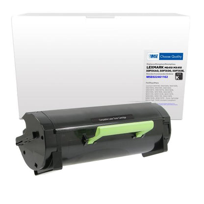 MSE REMANUFACTURED LEXMARK HIGH YIELD TONER CARTRIDGE  - 50F0HA0, 50F0U0G, 50F1H00, 50F1H0E