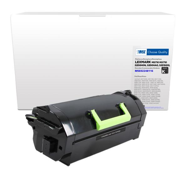 REMANUFACTURED LEXMARK HIGH YIELD TONER CARTRIDGE  - 52D0H0N, 52D0HA0, 52D1H00, 52D1H0E, 62D0HA0, 62D1H00