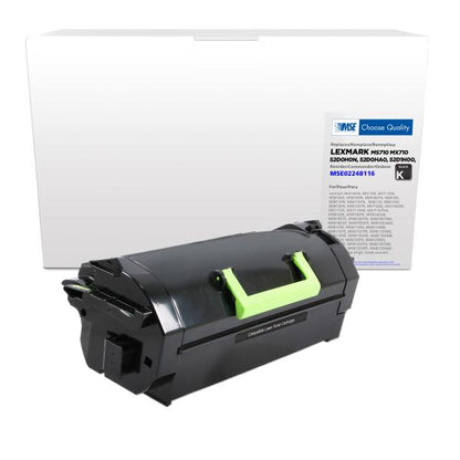 MSE REMANUFACTURED LEXMARK HIGH YIELD TONER CARTRIDGE  - 52D0H0N, 52D0HA0, 52D1H00, 52D1H0E, 62D0HA0, 62D1H00