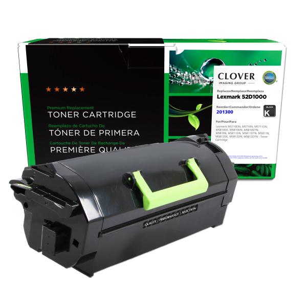 REMANUFACTURED LEXMARK TONER CARTRIDGE  - 52D1000