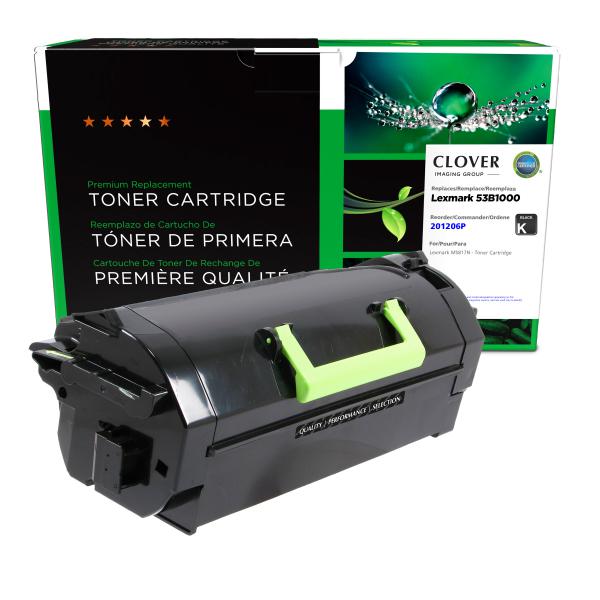 MSE REMANUFACTURED LEXMARK HIGH YIELD TONER CARTRIDGE  - 53B0HA0, 53B1H00