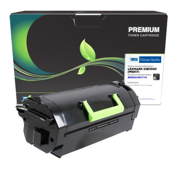 MSE REMANUFACTURED LEXMARK TONER CARTRIDGE  - 53B1000